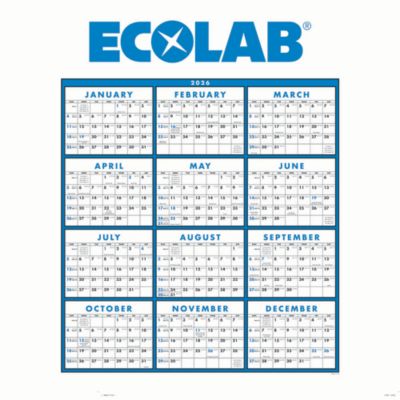 2026 Span-A-Year Non Laminated Wall Calendar - (1PC) - ECO