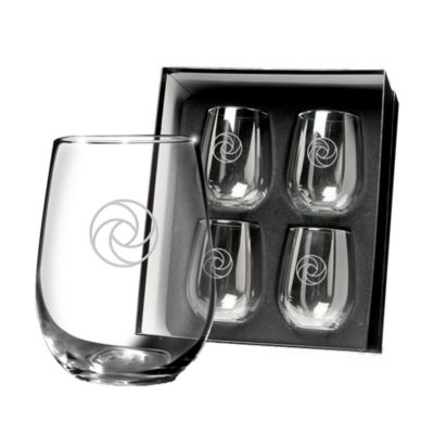 Metro Stemless White Wine Glasses - Set of 4