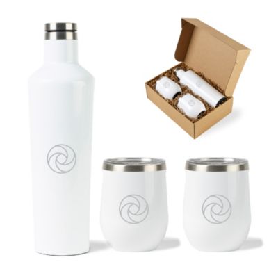 Corkcicle Canteen & Stemless Wine Cup Gift Set
