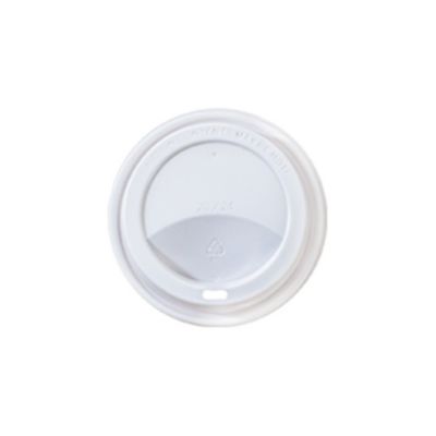 White Dome Sip-Thru Lids - Sleeve of 100