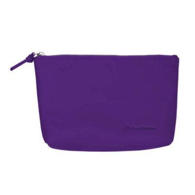 Medium Leather Gusset Pouch - 10 in. W x 5.906 in. H x 1.772 in. D.
