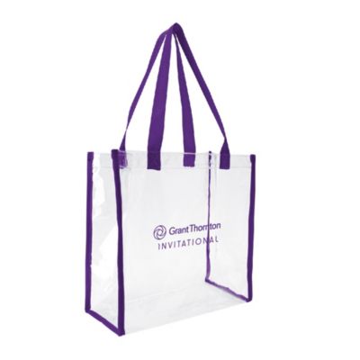 Clear Game Tote - 12 in. x 12 in. - Invitational