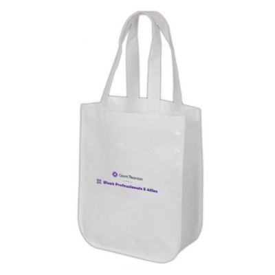 Laminated Fashion Tote - 9.25 in. x 11.75 in. - Black Professionals and Allies