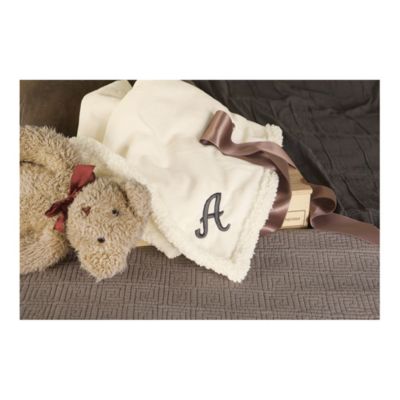 Olive & Cocoa Monogrammed Baby Blanket