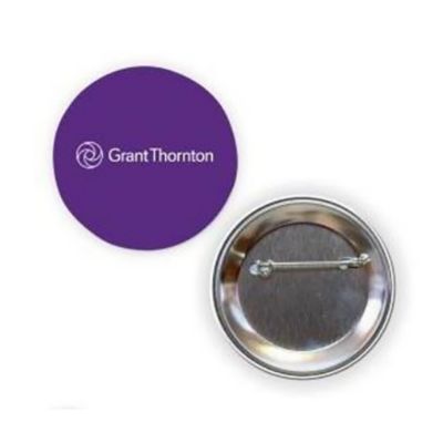 Round Button with Pin - 2.25 in. D