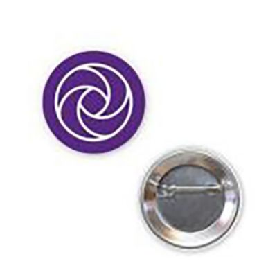 Round Button with Pin -  2.25 in. Diameter