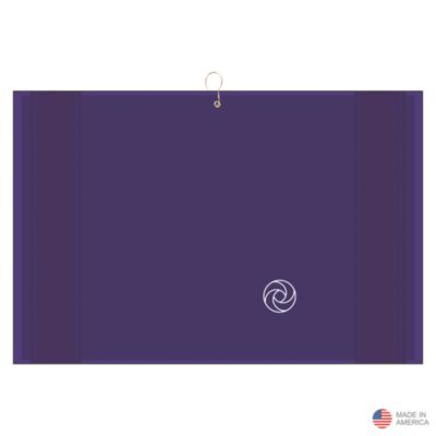 Designer Woven Golf Towel with 2 Scrubbers - 16 in. x 24 in.