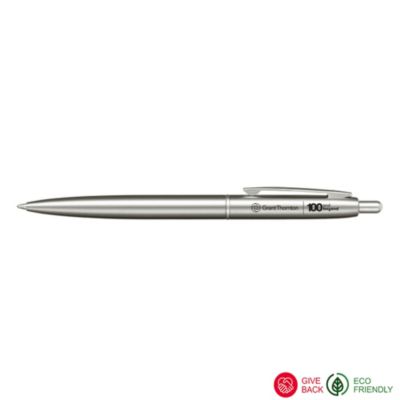 Recycled Stainless Steel Ballpoint Pen - 100 & Beyond