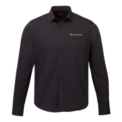 UNTUCKit Black Stone Wrinkle-Free Long Sleeve Shirt - Slim Fit