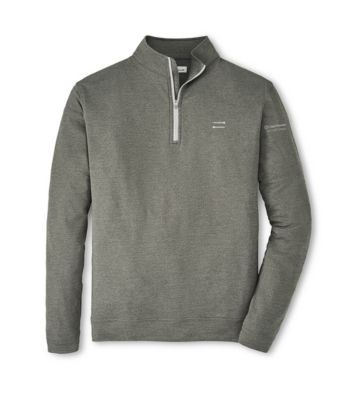 Peter Millar Perth Melange Performance Quarter-Zip Sweatshirt - Invitational