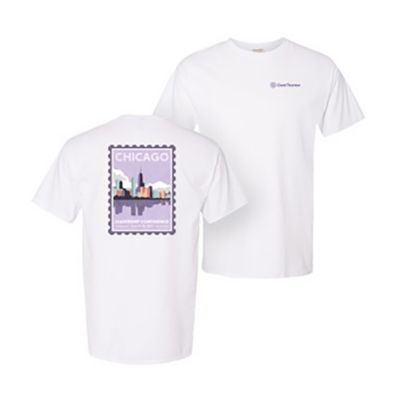 ComfortWash Hanes Garment-Dyed T-Shirt - Chicago Cityscape