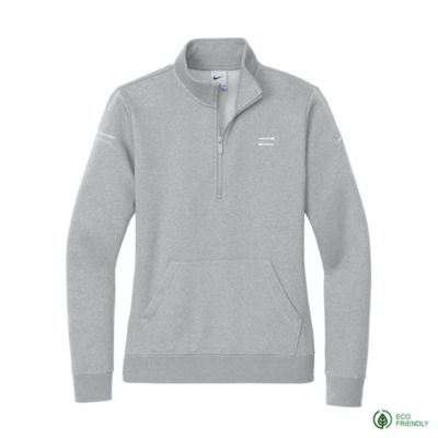 Nike Ladies Club Fleece Sleeve Swoosh Half-Zip - Invitational