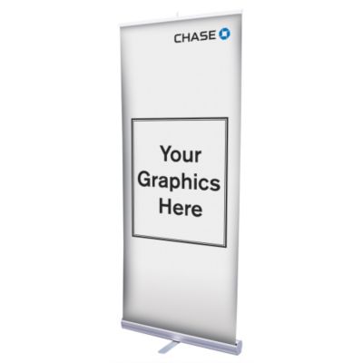 Economy Aluminum Retractor Banner Display Kit - Chase