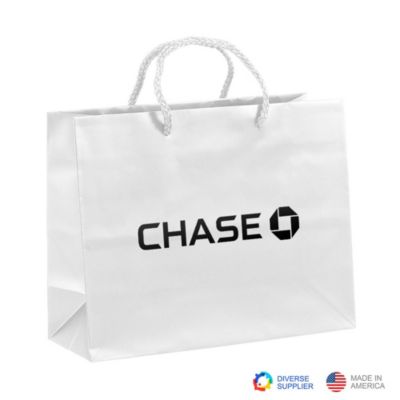 Paris Matte Eurotote Bag - 10 in. L x 4 in. D x 8 in. H - Chase