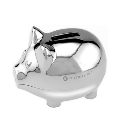 Silver Piggy Bank - CPC
