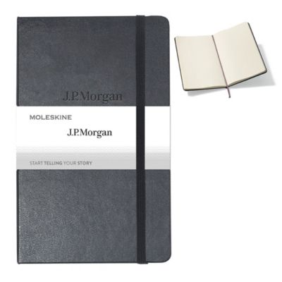 Moleskine Hard Cover Notebook - 5 in. x 8.25 in. - J.P. Morgan