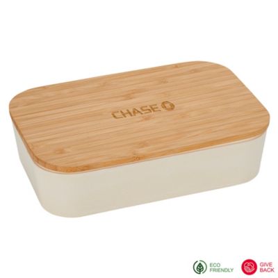 Bamboo Fiber Lunch Box with Cutting Board Lid - Chase