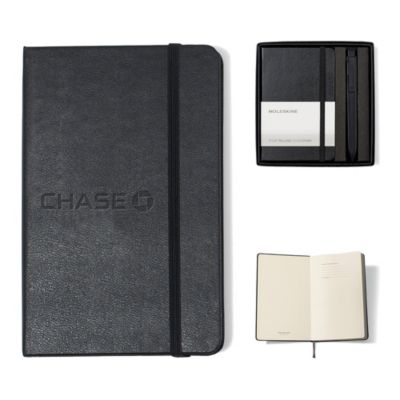 Moleskine Pocket Notebook and GO Pen Gift Set - Chase