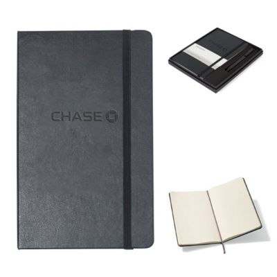 Moleskine Large Notebook and GO Pen Gift Set - Chase