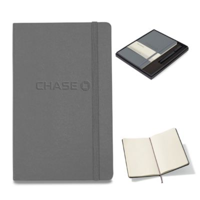 Moleskine Large Notebook and GO Pen Gift Set - Chase