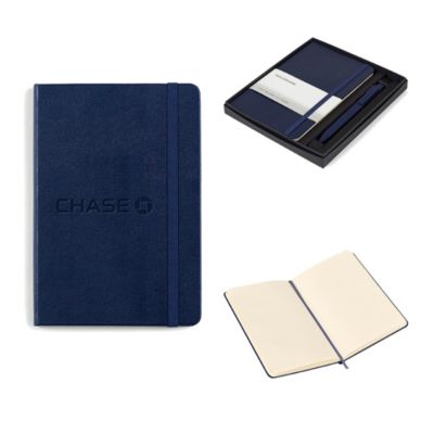 Moleskine Medium Notebook and GO Pen Gift Set - Chase