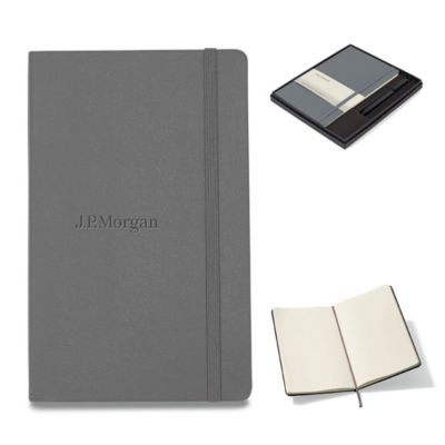 Moleskine Large Notebook and GO Pen Gift Set - J.P. Morgan