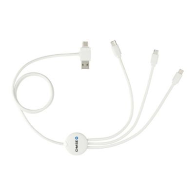 5-in-1 Charging Cable with Antimicrobial Additive - Chase