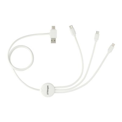 5-in-1 Charging Cable with Antimicrobial Additive - J.P. Morgan