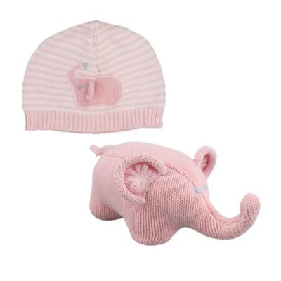 Zubels Elephant Hat and Rattle Set - Chase Business Banking - Mandarin