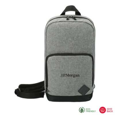 Graphite Deluxe Recycled Sling Backpack - J.P. Morgan