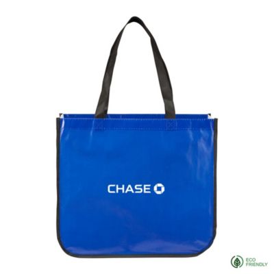 Large Laminated Non-Woven Shopper Tote - Chase