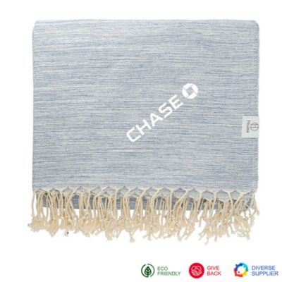 Hilana Upcycled Yalova Ultra Soft Marbled Blanket - Chase