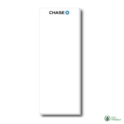Souvenir Eco-Friendly Sticky Notepad - 25 Sheets - 3 in. x 8 in. - Chase