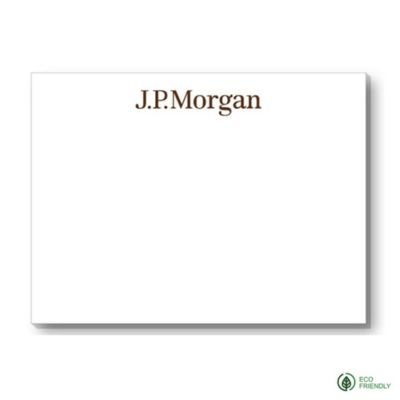 Souvenir Eco-Friendly Sticky Notepad - 25 Sheets - 4 in. x 3 in. - J.P. Morgan