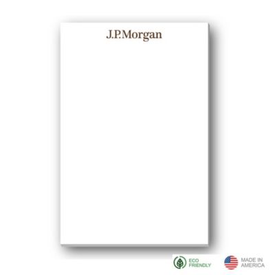 Souvenir Sticky Note - 4 in. x 6 in. - 25 Sheets - J.P. Morgan