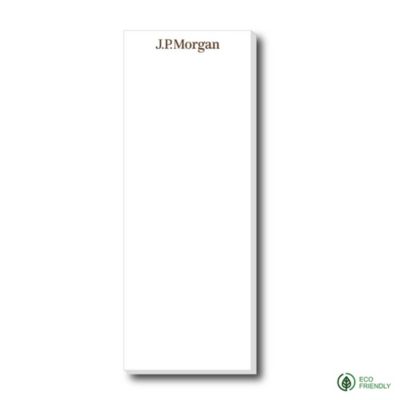 Souvenir Eco-Friendly Sticky Notepad - 25 Sheets - 3 in. x 8 in. - J.P. Morgan