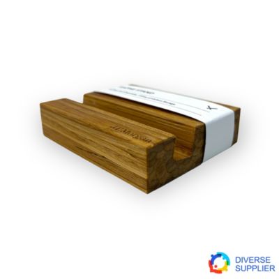 ChopValue Bamboo Phone Stand and Business Card Holder - J.P. Morgan