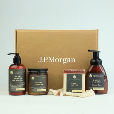 3rd & Sycamore Self Care Gift Box - Honey Almond Collection - J.P. Morgan