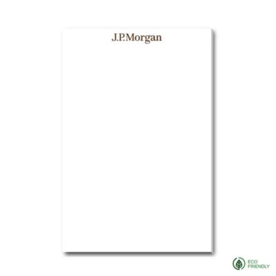 Souvenir Eco-Friendly Non-Adhesive Notepad - 25 Sheets - 6 in. x 9 in. - J.P. Morgan