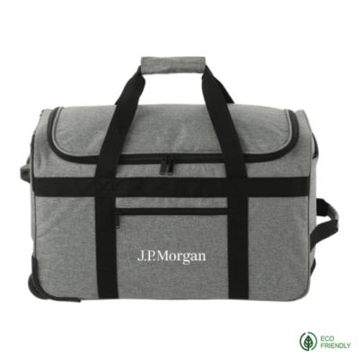 Graphite Recycled Wheeled Duffel - J.P. Morgan