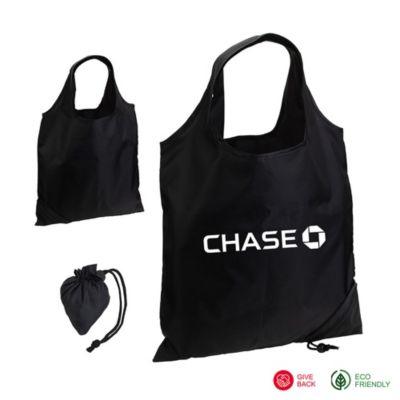 Bazaar RPET Folding Reusable Tote Bag - Chase