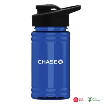 Upcycle Mini RPET Sports Bottle with Drink Thru Lid - 16 oz. - Chase