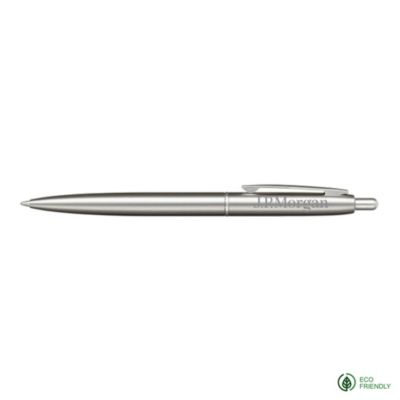 Recycled Stainless Steel Ballpoint Pen - J.P. Morgan