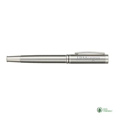 Recycled Stainless Steel Rollerball Pen - J.P. Morgan