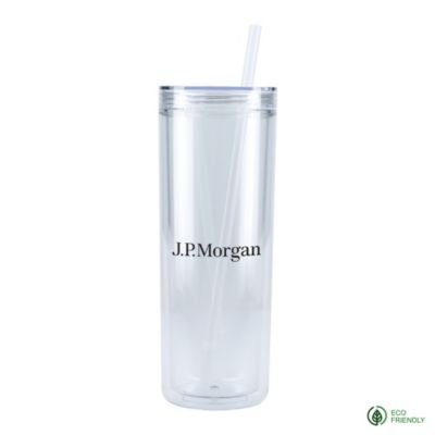 Chroma Recycled Acrylic Skinny Tumbler - 16 oz. - J.P. Morgan