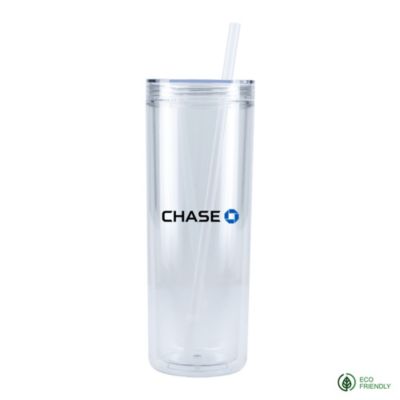 Chroma Recycled Acrylic Skinny Tumbler - 16 oz. - Chase