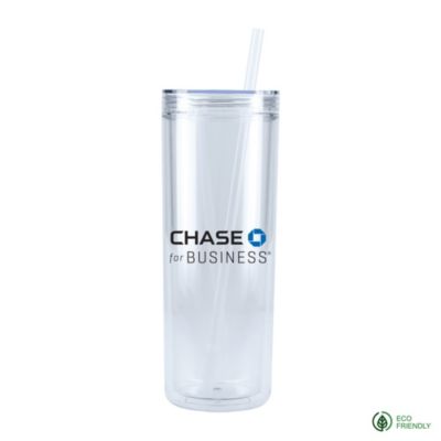 Chroma Recycled Acrylic Skinny Tumbler - 16 oz. - Chase for Business