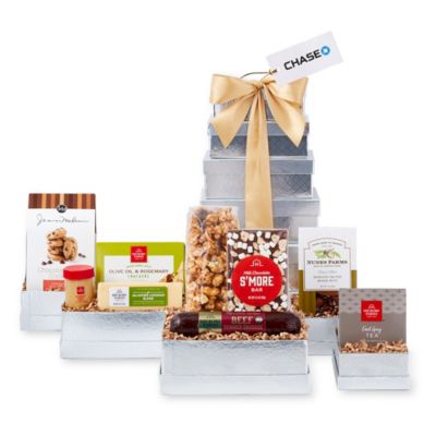 Shimmering Gourmet Gift Tower - Chase