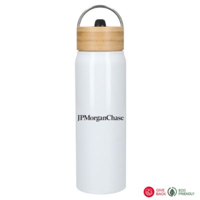 Billy Eco-Friendly Aluminum Bottle With FSC Bamboo Lid - 26 oz. - JPMC EAW