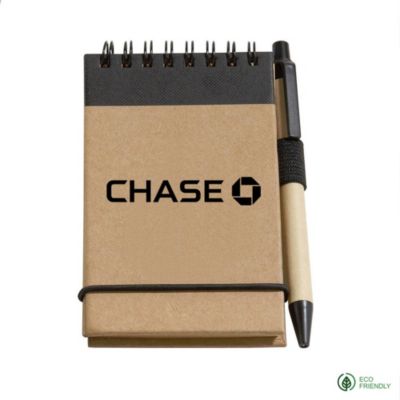 Recycled Jotter Pad with Pen - Chase